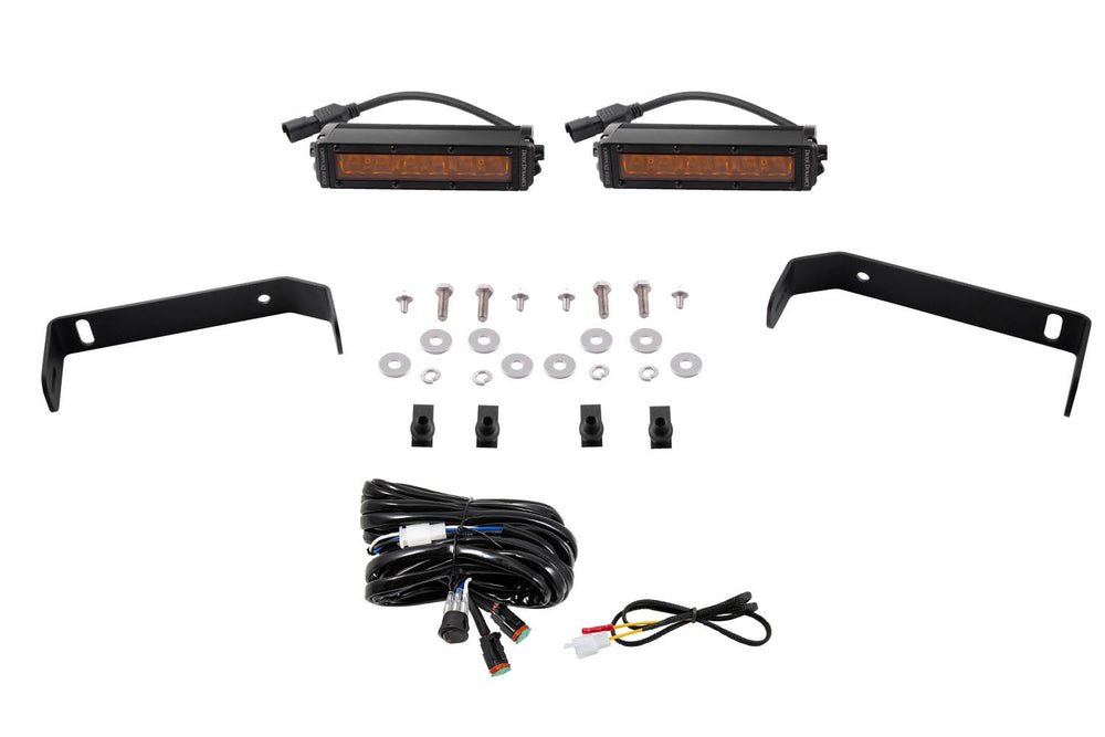 Diode Dynamics Diode Dynamics   Ss6 Led Lightbar Kit For 2019 2021 Ford Ranger, Amber Driving - DD6594