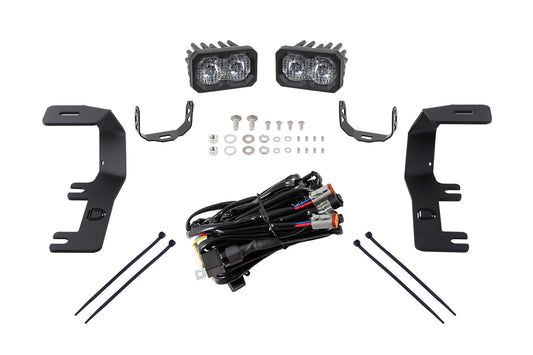 Diode Dynamics C2 2.0 Led Ditch Light Kit For 2014 2019 Silverado/Sierra Sport White Combo/Driving - DD6659