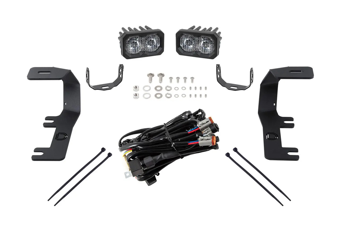 Diode Dynamics Stage Series Backlit Ditch Light Kit for 2014-2019 GMC Sierra 1500 / Chevrolet Silverado 1500 Diode Dynamics
