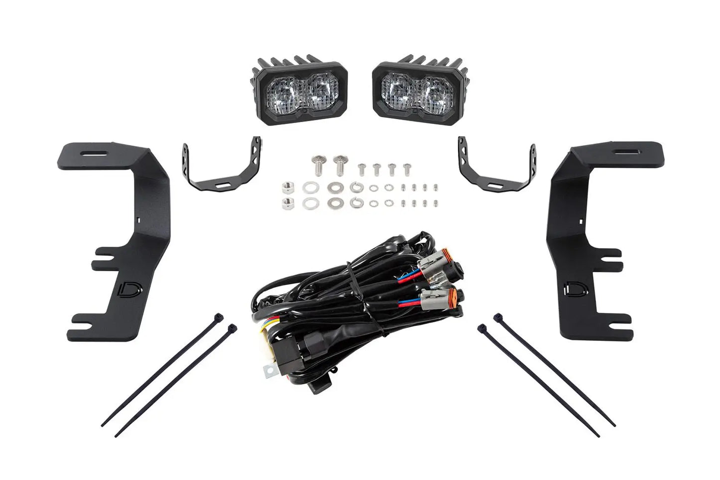 Diode Dynamics Stage Series Backlit Ditch Light Kit for 2014-2019 GMC Sierra 1500 / Chevrolet Silverado 1500 Diode Dynamics