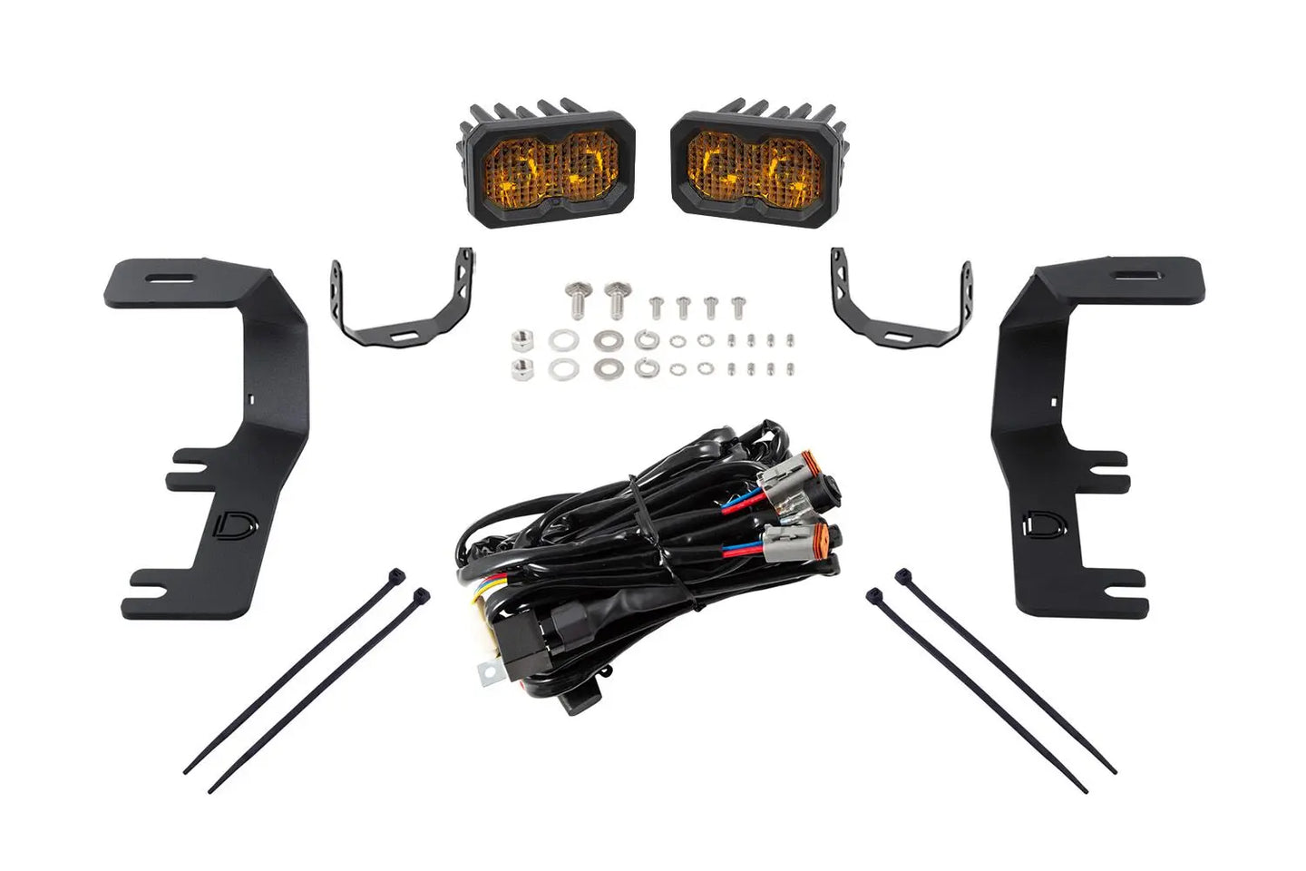 Diode Dynamics Stage Series Backlit Ditch Light Kit for 2014-2019 GMC Sierra 1500 / Chevrolet Silverado 1500 Diode Dynamics