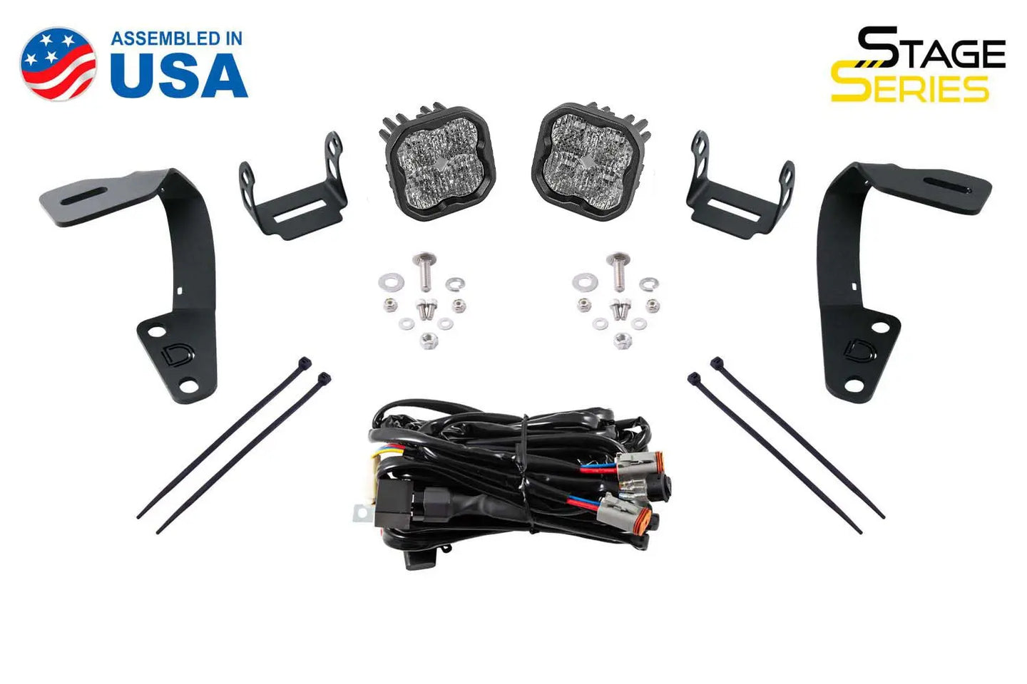 Diode Dynamics Stage Series Backlit Ditch Light Kit for 2010-2024 Toyota 4Runner Diode Dynamics