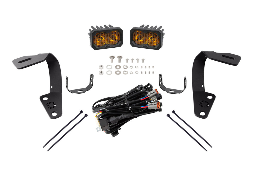 Diode Dynamics C2 2.0 Led Ditch Light Kit For 2010 2024 Toyota 4 Runner  Sport Yellow Combo - DD6751