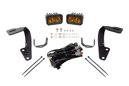 Diode Dynamics C2 2.0 Led Ditch Light Kit For 2010 2024 Toyota 4 Runner  Sport Yellow Combo - DD6751