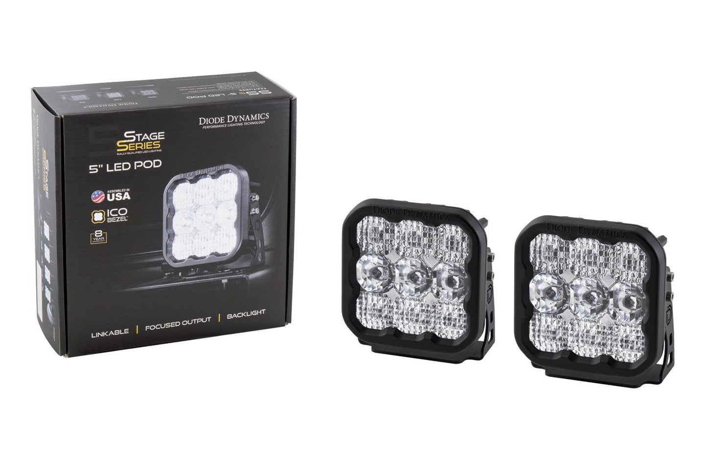 Diode Dynamics SS5 5” LED Pods (Pair) | Stage Series