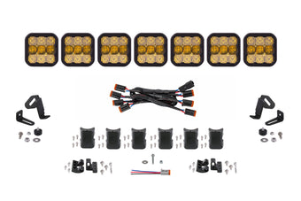 compare product Diode Dynamics Ss5 Sport Universal Cross Link 7 Pod Lightbar Yellow Combo - DD6801