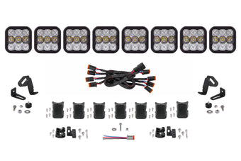 compare product Diode Dynamics Ss5 Sport Universal Cross Link 8 Pod Lightbar White Combo - DD6802