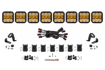 compare product Diode Dynamics Ss5 Sport Universal Cross Link 8 Pod Lightbar Yellow Combo - DD6803