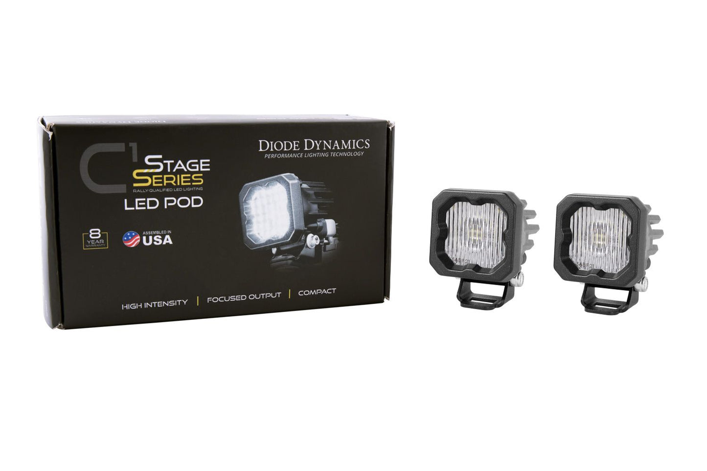 Diode Dynamics SSC1 White SAE Fog LED Pods – Pair | DD6847P