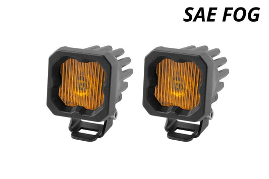 Diode Dynamics SSC1 Yellow SAE Fog LED Pods – Pair | DD6848P