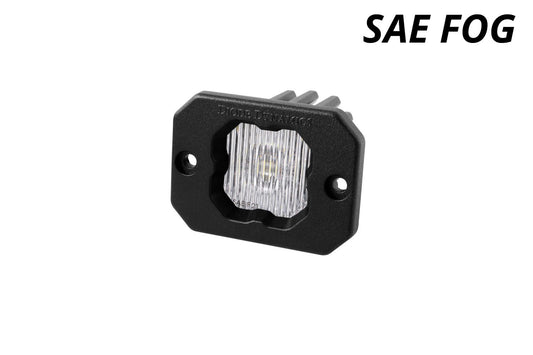 Diode Dynamics SSC1 SAE Fog Flush Mount LED Pod – Single