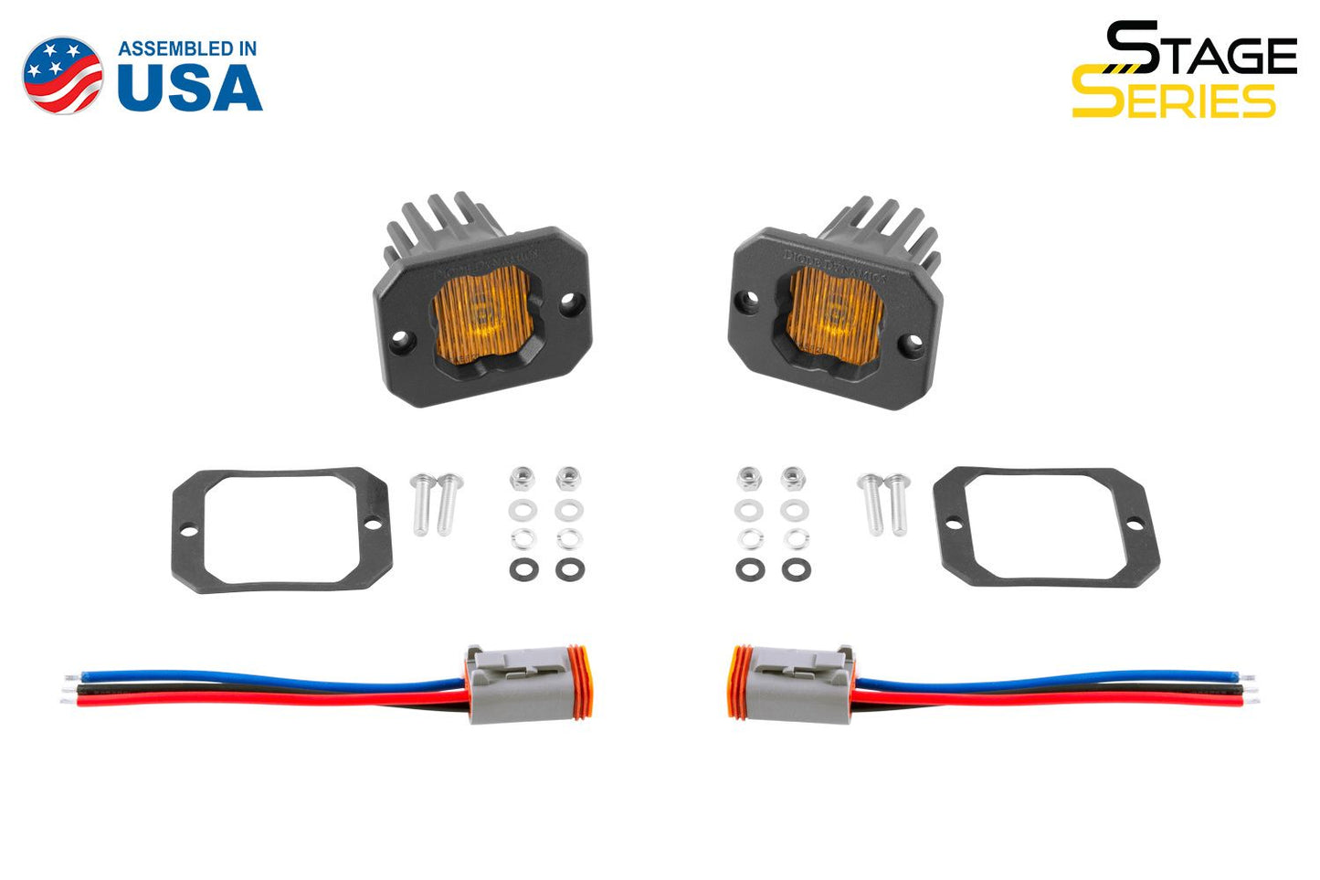 SSC1 yellow flush mount fog lights