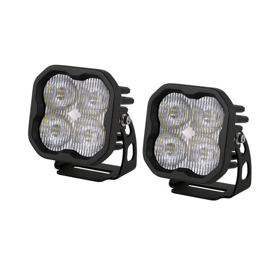 Diode Dynamics SS3 Dual-Color SAE LED Fog Light Pods with Amber Backlight – White & Yellow, Universal Mount (pair)