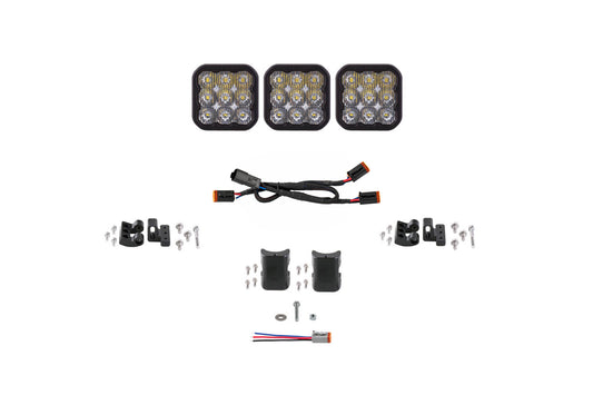 Diode Dynamics Ss5 Sport Universal Cross Link 3 Pod Lightbar White Driving - DD7204