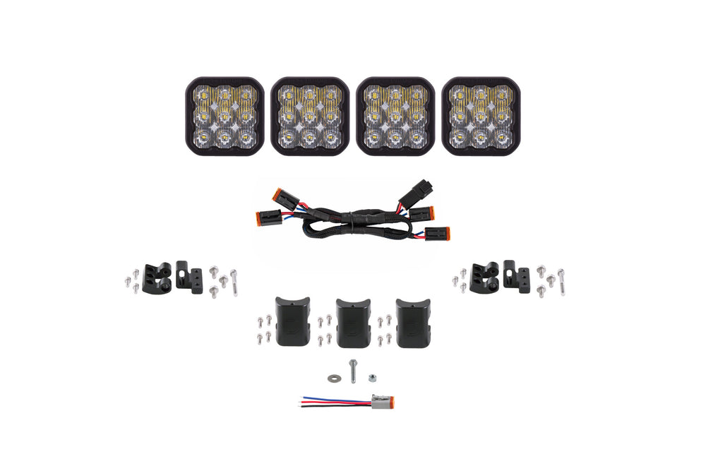 Diode Dynamics Ss5 Sport Universal Cross Link 4 Pod Lightbar White Driving - DD7206
