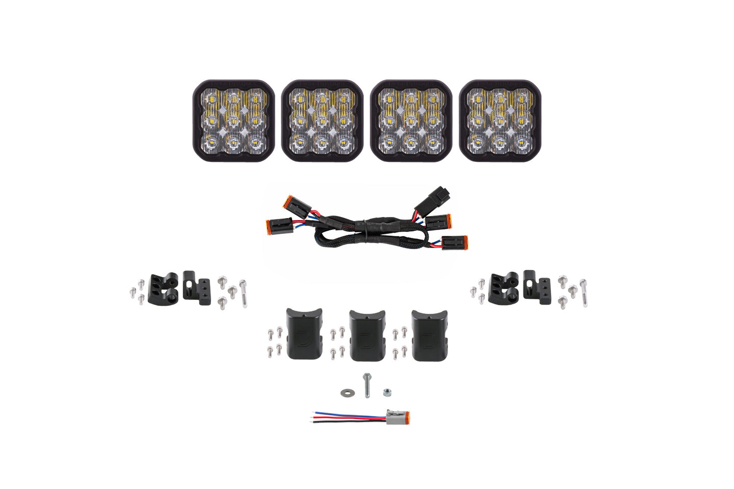 Diode Dynamics Ss5 Sport Universal Cross Link 4 Pod Lightbar White Driving - DD7206