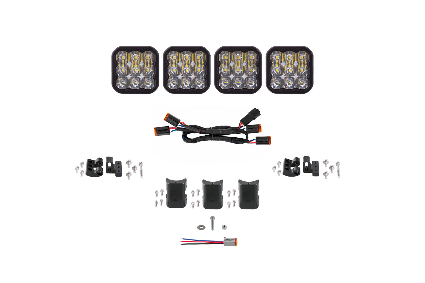 Diode Dynamics Ss5 Sport Universal Cross Link 4 Pod Lightbar White Driving - DD7206