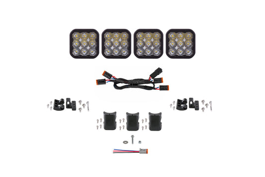 Diode Dynamics Ss5 Sport Universal Cross Link 4 Pod Lightbar White Driving - DD7206