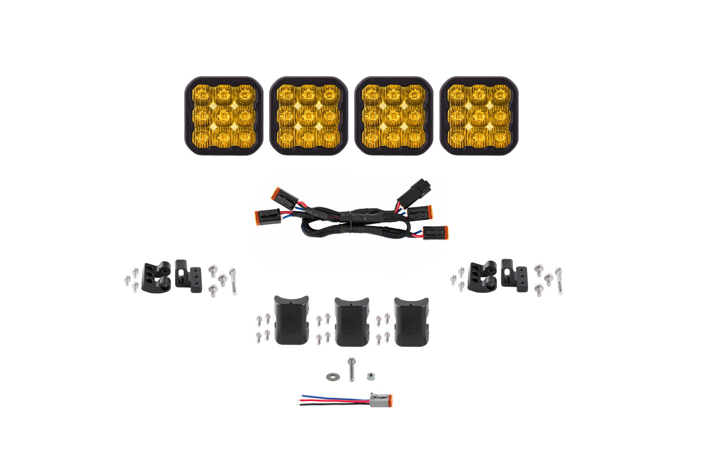 Diode Dynamics Ss5 Sport Universal Cross Link 4 Pod Lightbar Yellow Driving - DD7207