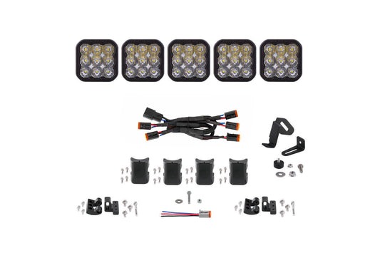 Diode Dynamics Ss5 Sport Universal Cross Link 5 Pod Lightbar White Driving - DD7208
