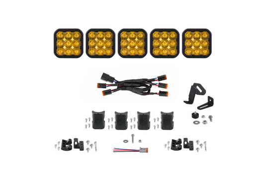 Diode Dynamics Ss5 Sport Universal Cross Link 5 Pod Lightbar Yellow Driving - DD7209