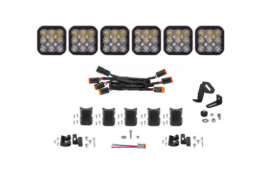 Diode Dynamics Ss5 Sport Universal Cross Link 6 Pod Lightbar White Driving - DD7210