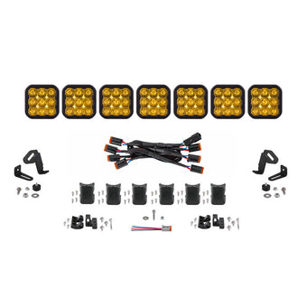compare product Diode Dynamics Ss5 Sport Universal Cross Link 7 Pod Lightbar Yellow Driving - DD7213