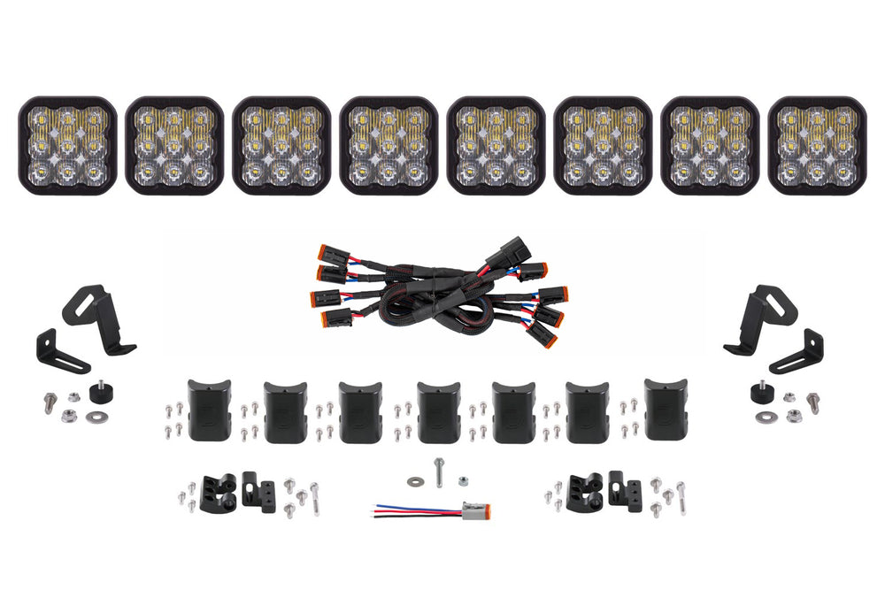Diode Dynamics Ss5 Sport Universal Cross Link 8 Pod Lightbar White Driving - DD7214