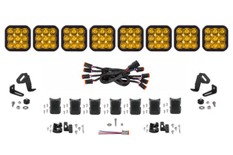 compare product Diode Dynamics Ss5 Sport Universal Cross Link 8 Pod Lightbar Yellow Driving - DD7215