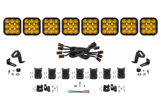 Diode Dynamics Ss5 Sport Universal Cross Link 8 Pod Lightbar Yellow Driving - DD7215