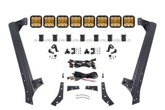 compare product Diode Dynamics Jeep Jk Ss5 Sport Cross Link Windshield Yellow Combo Lightbar Kit - DD7225
