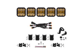 compare product Diode Dynamics Ss5 Pro Universal Cross Link 5 Pod Lightbar Yellow Combo - DD7243