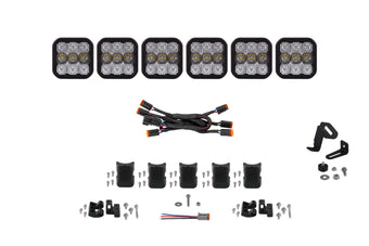 compare product Diode Dynamics Ss5 Pro  Universal Cross Link 6 Pod Lightbar White Combo - DD7244