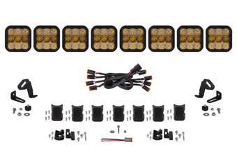 compare product Diode Dynamics Ss5 Pro Universal Cross Link 8 Pod Lightbar Yellow Combo - DD7249