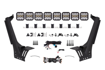 compare product Diode Dynamics Jeep Jl Ss5 Pro Cross Link Windshield White Combo Lightbar Kit - DD7262
