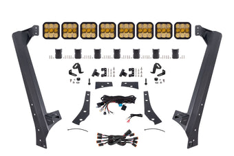 compare product Diode Dynamics Jeep Jk Ss5 Pro Cross Link Windshield Yellow Combo Lightbar Kit - DD7267