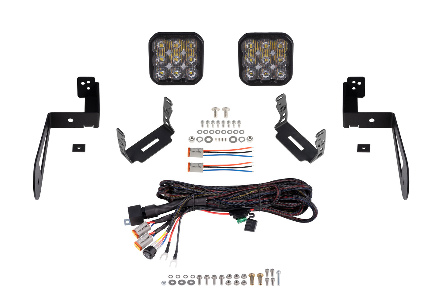 Diode Dynamics Jeep Jk Ss5 Cross Link Bumper Lightbar Kit  Pro Driving - DD7277