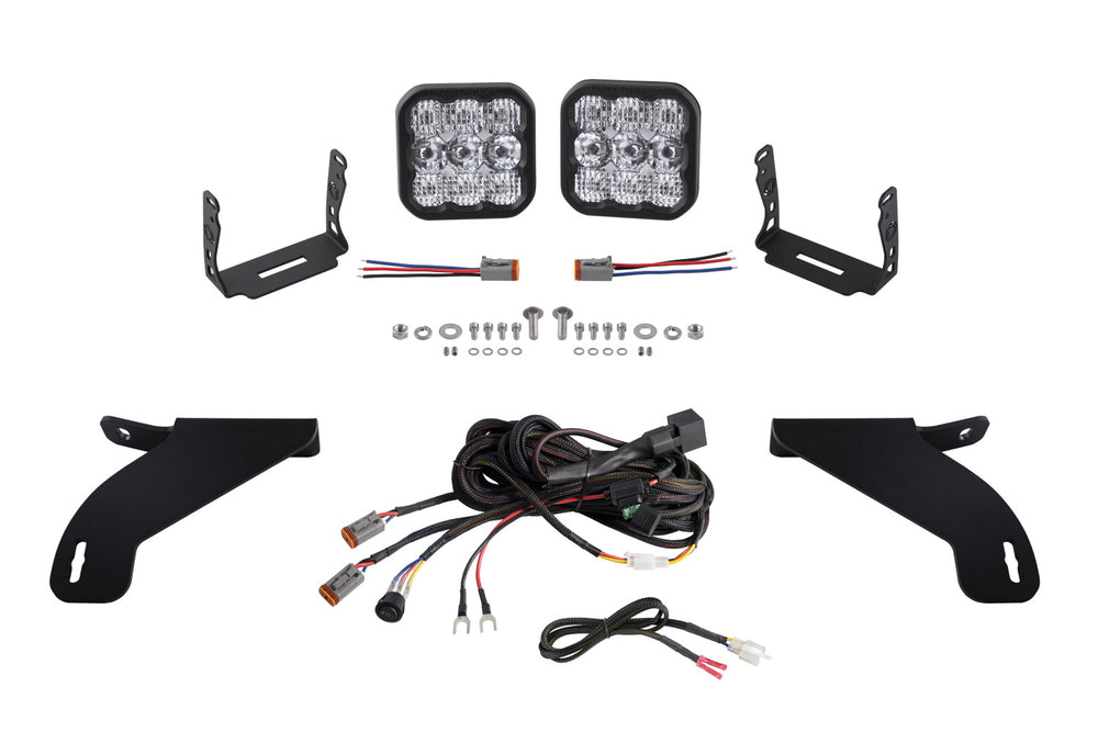 Diode Dynamics Ss5 Bumper Led Pod Light Kit For 2021 2023 Ford F 150  Sport White Combo - DD7326