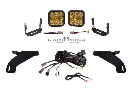 Diode Dynamics Ss5 Bumper Led Pod Light Kit For 2021 2023 Ford F 150  Sport Yellow Combo - DD7327
