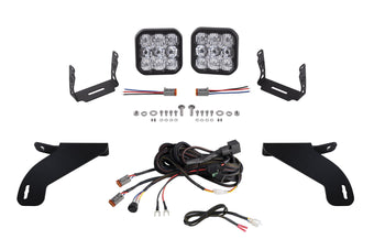 compare product Diode Dynamics Ss5 Bumper Led Pod Light Kit For 2021 2023 Ford F 150  Pro White Driving - DD7332