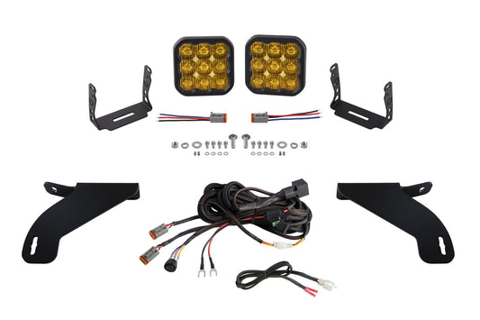 Diode Dynamics Ss5 Bumper Led Pod Light Kit For 2021 2023 Ford F 150  Pro Yellow Driving - DD7333