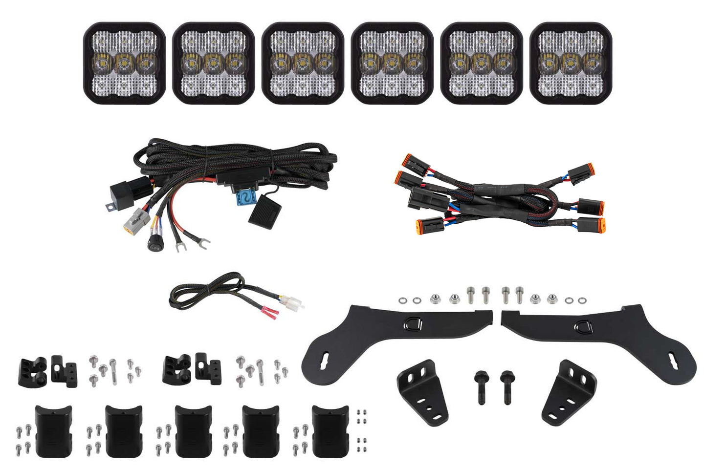 Diode Dynamics Ss5 Grille Cross Link Lightbar Kit For 2017 2020 Ford Raptor  Pro White Combo - DD7337