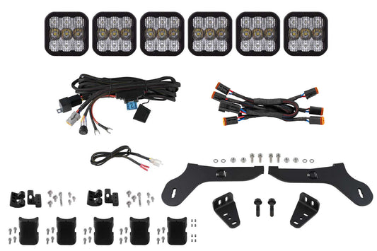 Diode Dynamics Ss5 Grille Cross Link Lightbar Kit For 2017 2020 Ford Raptor  Pro White Combo - DD7337