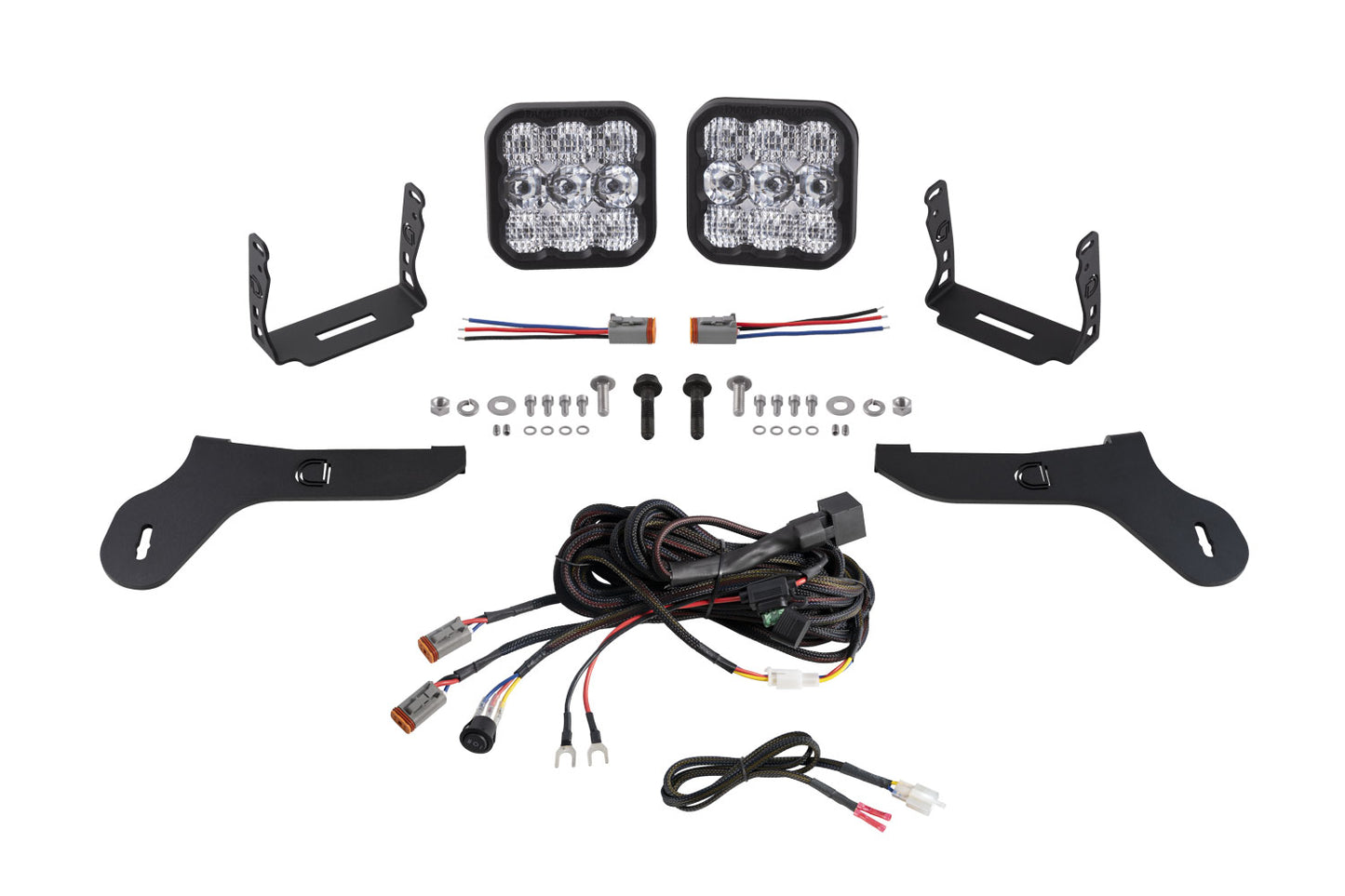 Diode Dynamics Ss5 Bumper Led Pod Light Kit For 2017 2020 Ford Raptor  Pro White Combo - DD7348