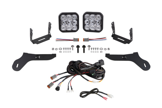 Diode Dynamics Ss5 Bumper Led Pod Light Kit For 2017 2020 Ford Raptor  Pro White Combo - DD7348