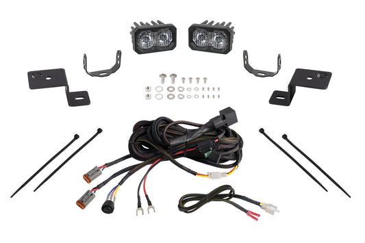 Diode Dynamics Stage Series Backlit Ditch Light Kit For 2021 2025 Ford F 150 C2 2.0 Pro White Combo/Driving - DD7367