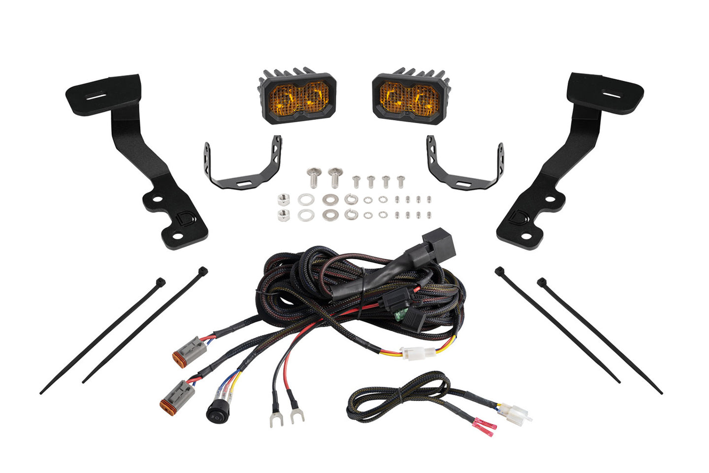 Diode Dynamics Stage Series Ditch Light Kit For 2022+ Toyota Tundra  C2 2.0 Sport Yellow Combo - DD7390