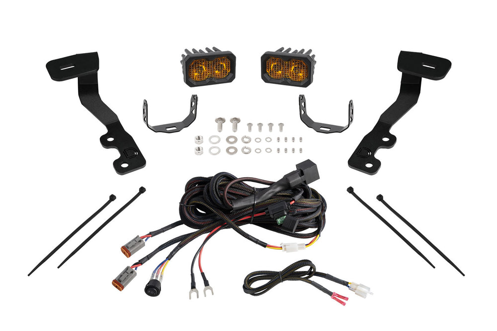 Diode Dynamics Stage Series Ditch Light Kit For 2022+ Toyota Tundra  C2 2.0 Pro Yellow Combo - DD7392