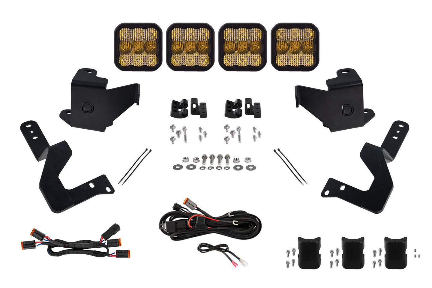 Diode Dynamics Ss5 Grille Cross Link Lightbar Kit For 2022+ Toyota Tundra  Sport Yellow Combo - DD7408