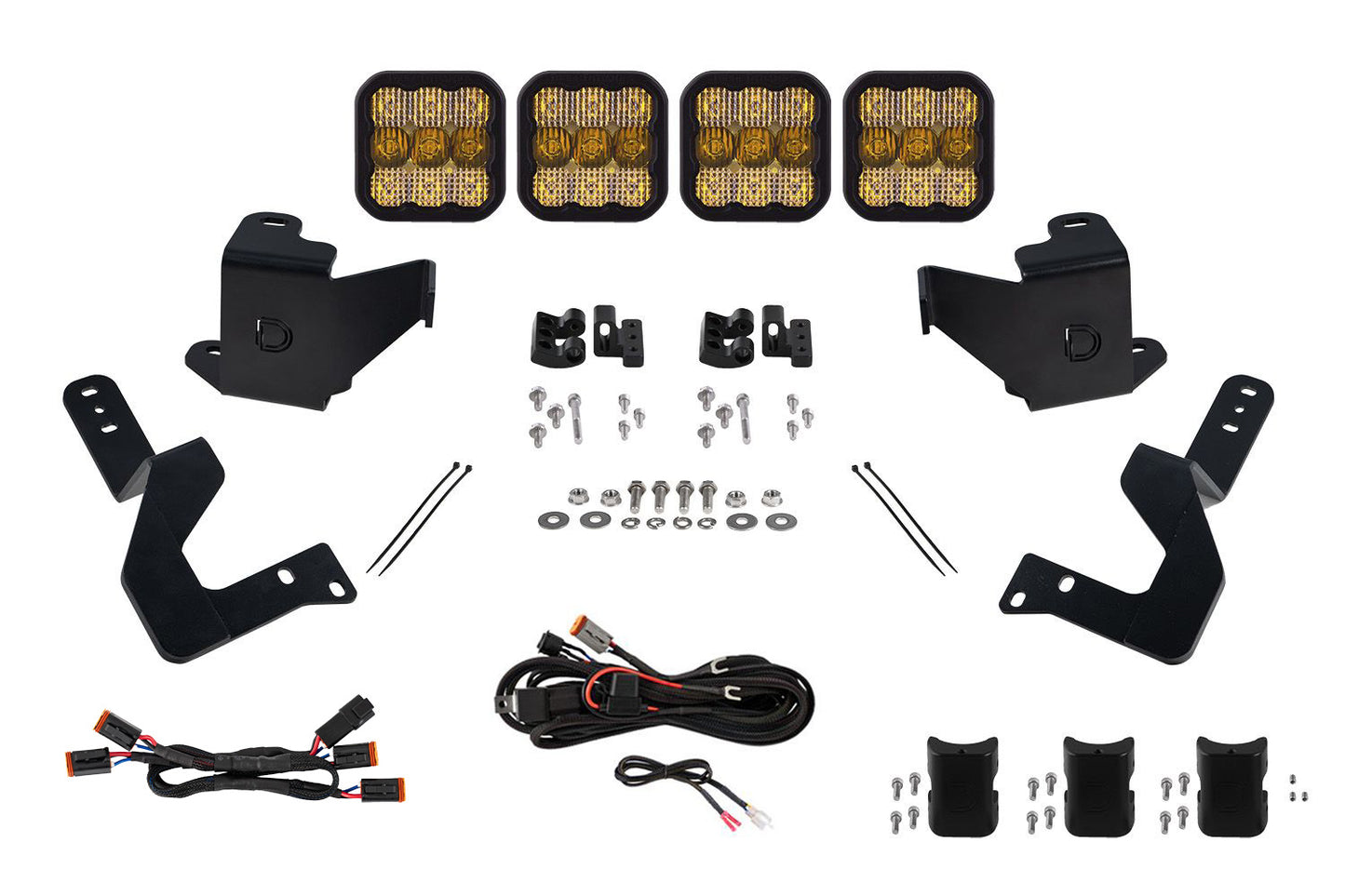 Diode Dynamics Ss5 Grille Cross Link Lightbar Kit For 2024+ Toyota Tacoma  Sport Yellow Combo - DD8028